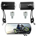 Miroir moto aluminium léger fixation m10 avec adaptateur pour m8