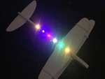 Mousse volante polystyrène avion usb led