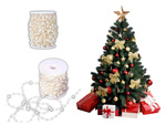 Perle blanche chandelier perles arbre de noël bobine 10mm 5m