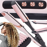 Pince a cheveux ionisation ceramique controle de la temperature ondulations boucles