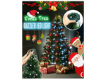 Sapin de noël rideau 64 led rgb