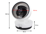 Ventilateur de bureau silencieux + télécommande