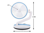 Ventilateur pliable lampe de bureau sans fil ventilateur de bureau sur pied