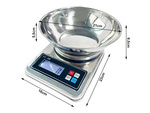 WAITER ELECTRONIQUE DE CUISINE AVEC BALANCES METALLIQUES NUMERIQUES DE PRECISION 5kg/1g