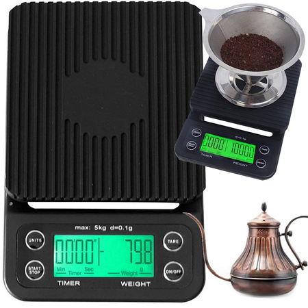 Elektronische koffeetrennwiegen elektronisches genaues tara 5kg 0,1g