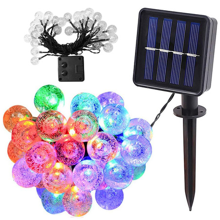 Garten girlande lichter 40 led solar multicolour