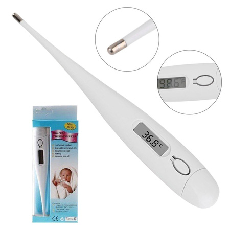 Lcd elektronisches babythermometer digital