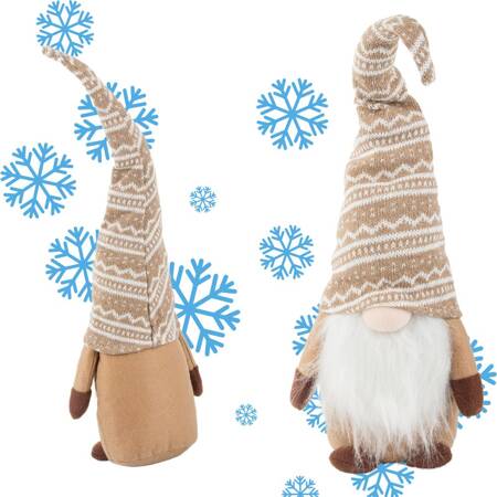 Weihnachten ghost brown ghost with christmas beard 48 cm weich