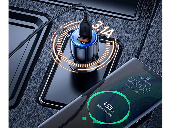 2xusb quickcharge 3.0 autoladegerät für zigarettenanzünderbuchsen