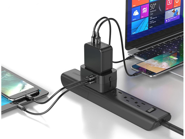 Adapter socket connector uk usa eu aus universal 2x usb worldwide