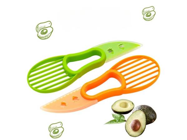 Avocadoschneider messer obstschäler multifunktional in kunststoff