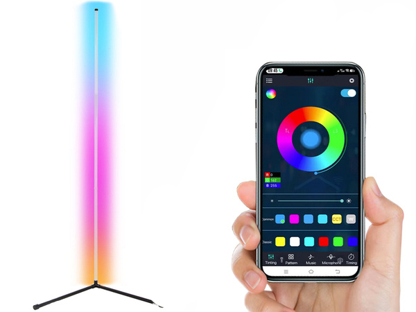 Boden ecke rgb führte nachttischlampe für schlafzimmer anwendung 1.5