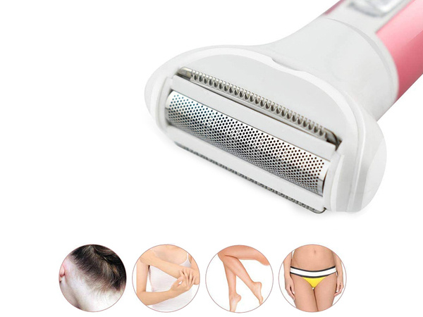 Depilator frauen körper rasierer beine trimmer 4in1 austauschbare tips usb