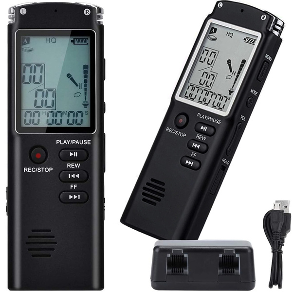 Digitales sprachaufzeichnungsgerät mp3 player 8gb empfindliches mikrofon kopfhörer