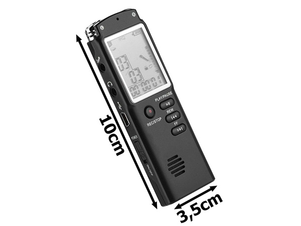 Digitales sprachaufzeichnungsgerät mp3 player 8gb empfindliches mikrofon kopfhörer