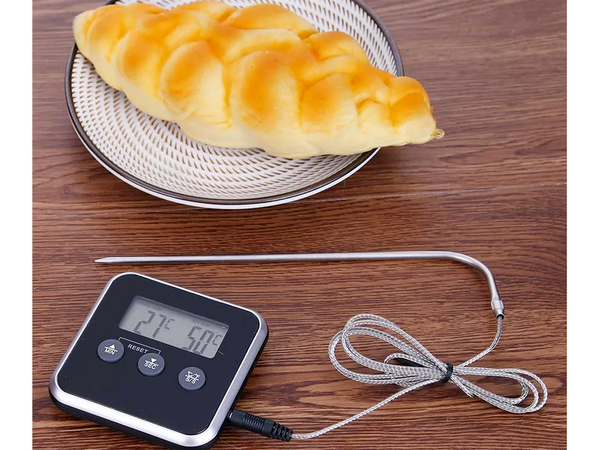 Digitales thermometer mit thermosonde zum braten von fleisch rauchküche timer lcd alarm