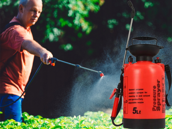 Drucksprüher garten handsprüher lange lanze 5l gürtel