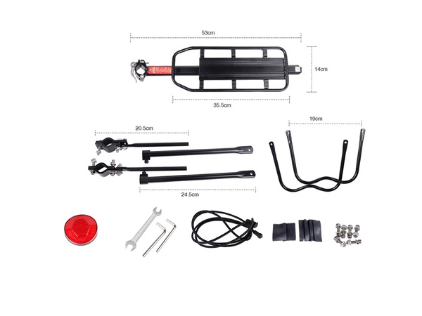 Fahrradgepäckträger aluminium universal 50kg