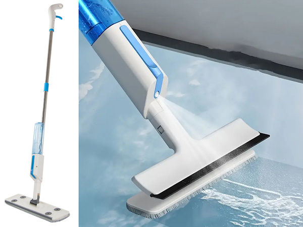 Flat mop mit spray spray fensterwachser 3x pads 2in1