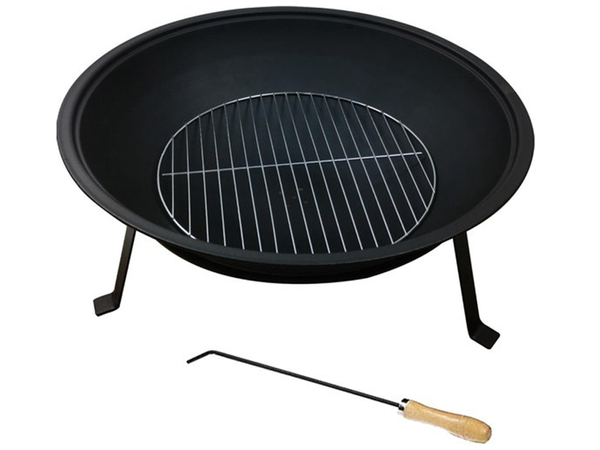 Gartenherd grosser schürhakenständer grill grillfeuer 55 kessel