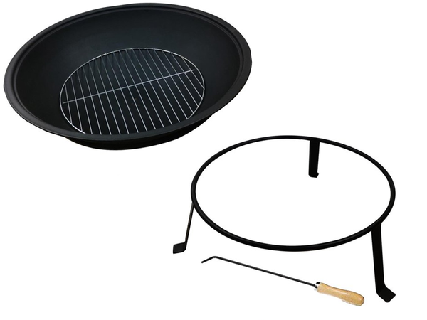 Gartenherd grosser schürhakenständer grill grillfeuer 55 kessel