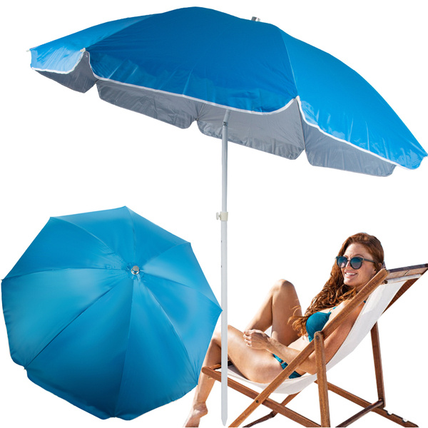 Großer uv-zerbrechlicher garten-pool-sonnenschirm 210cm