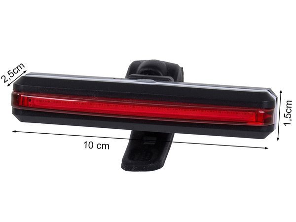 Hintere usb led cob fahrrad licht