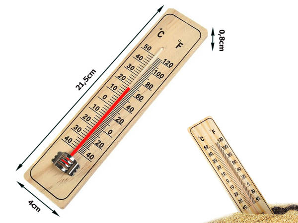 Holzhaus-thermometer aussen innen