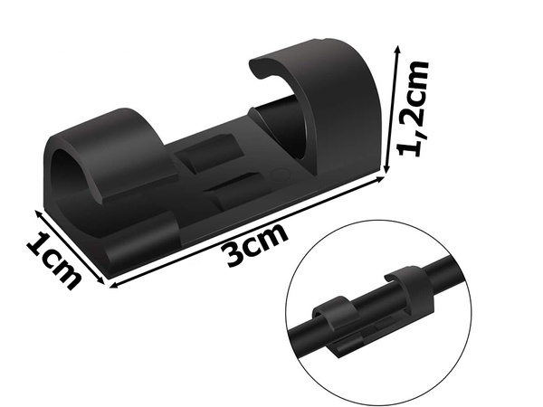 Kabelhalter organisierer 20 stk.