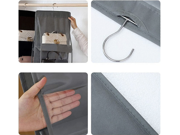 Kleiderschrank organizer für handtaschen kleiderbügel