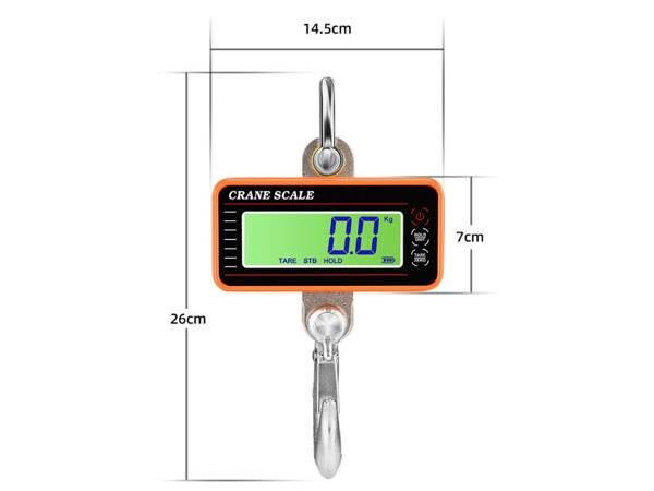 Kranhakenwaage 500kg 0,5t lcd kopfwaage mit fernbedienung zur lagerung