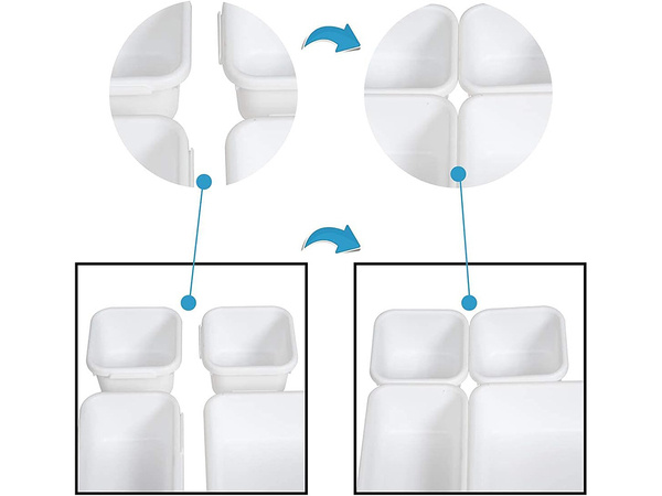 Küchenorganisator für besteckschublade faltbar xxl modularer behälter