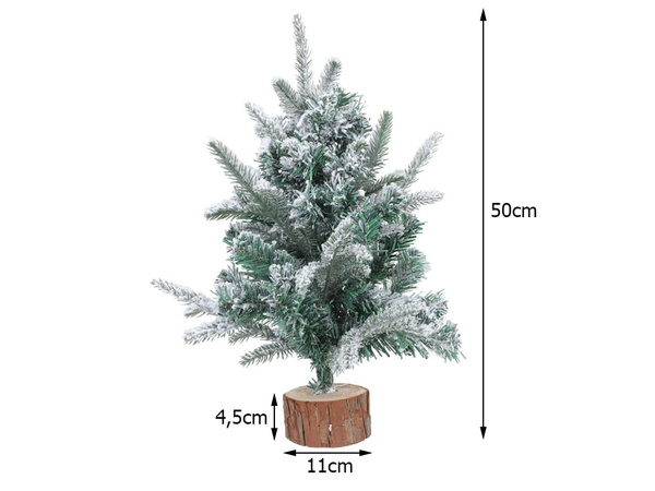 Künstlicher weihnachtsbaum schnee klein 50cm tischdekoration