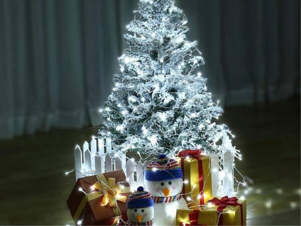 Lichter licht vorhang weihnachtsgirlande dekoration 500 led kalt ip44