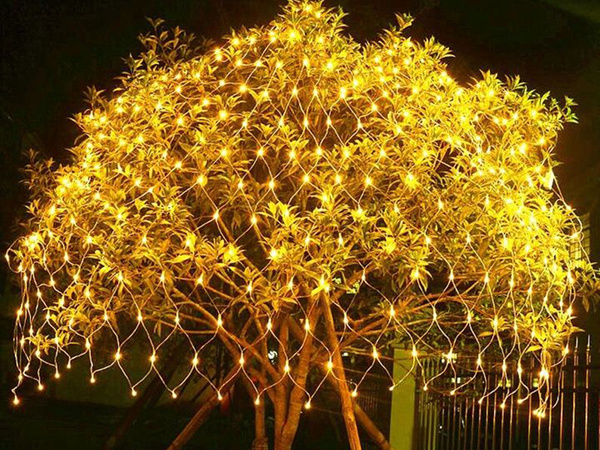 Lichtervorhang 100 led weihnachtsbeleuchtung außen weiß warm 1x2m