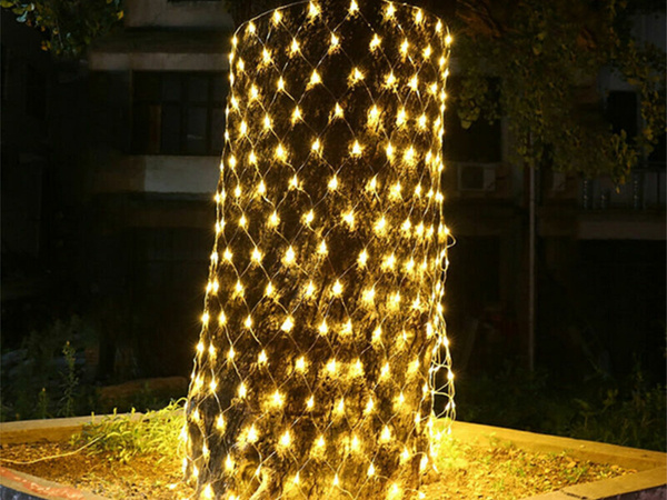 Lichtervorhang 100 led weihnachtsbeleuchtung außen weiß warm 1x2m