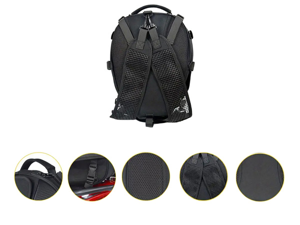 Motorradrucksack motorradhelm wasserdichte tasche gepäckträgersitz 2in1