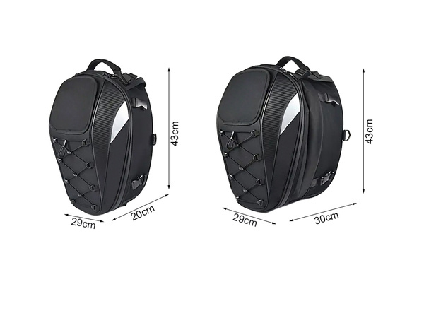 Motorradrucksack motorradhelm wasserdichte tasche gepäckträgersitz 2in1