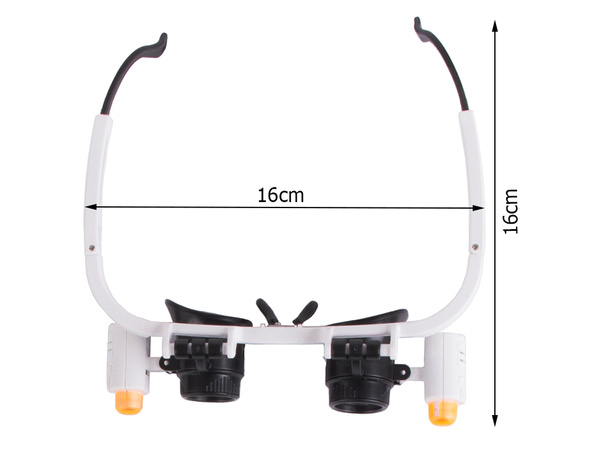 Präzisions-augenlumpe 2 led 25x