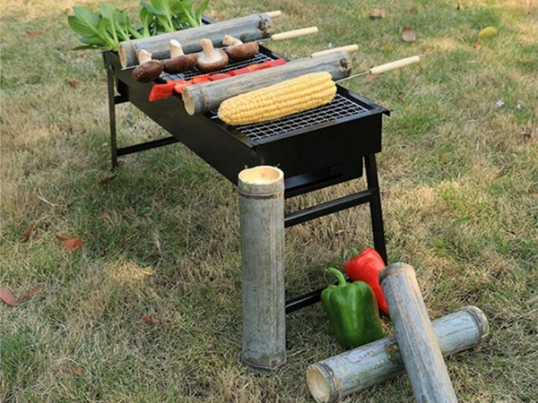 Reisegrill tragbar faltbar koffer holzkohle camping bbq gross