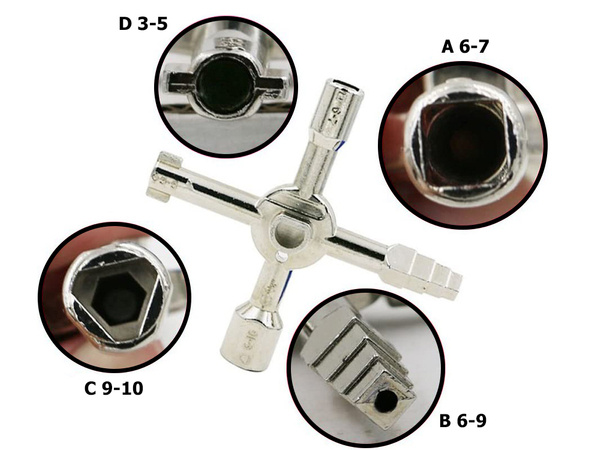 Universal-elektroschrank-schlüssel 10in1