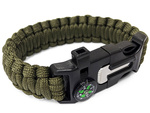 Armband survival-armband 5in1 kompass feuerstein seil messer paracord seil