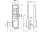 Codeschloss mechanisch codeschloss-tastaturgriff ohne batterien