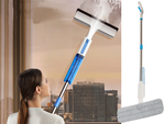 Flat mop mit spray spray fensterwachser 3x pads 2in1