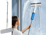 Flat mop mit spray spray fensterwachser 3x pads 2in1