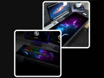 Gaming desk pad xxl cosmos stars 90x40 thick mousepad