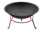 Gartenherd grosser schürhakenständer grill grillfeuer 55 kessel