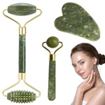 Jade gesichtsmassagegerät roller set