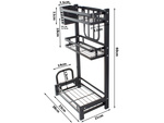 Küchenregal loft küchenständer organisator