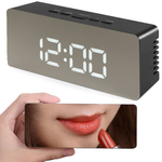 Led-wecker led-timer led-spiegel alarm datum 4in1